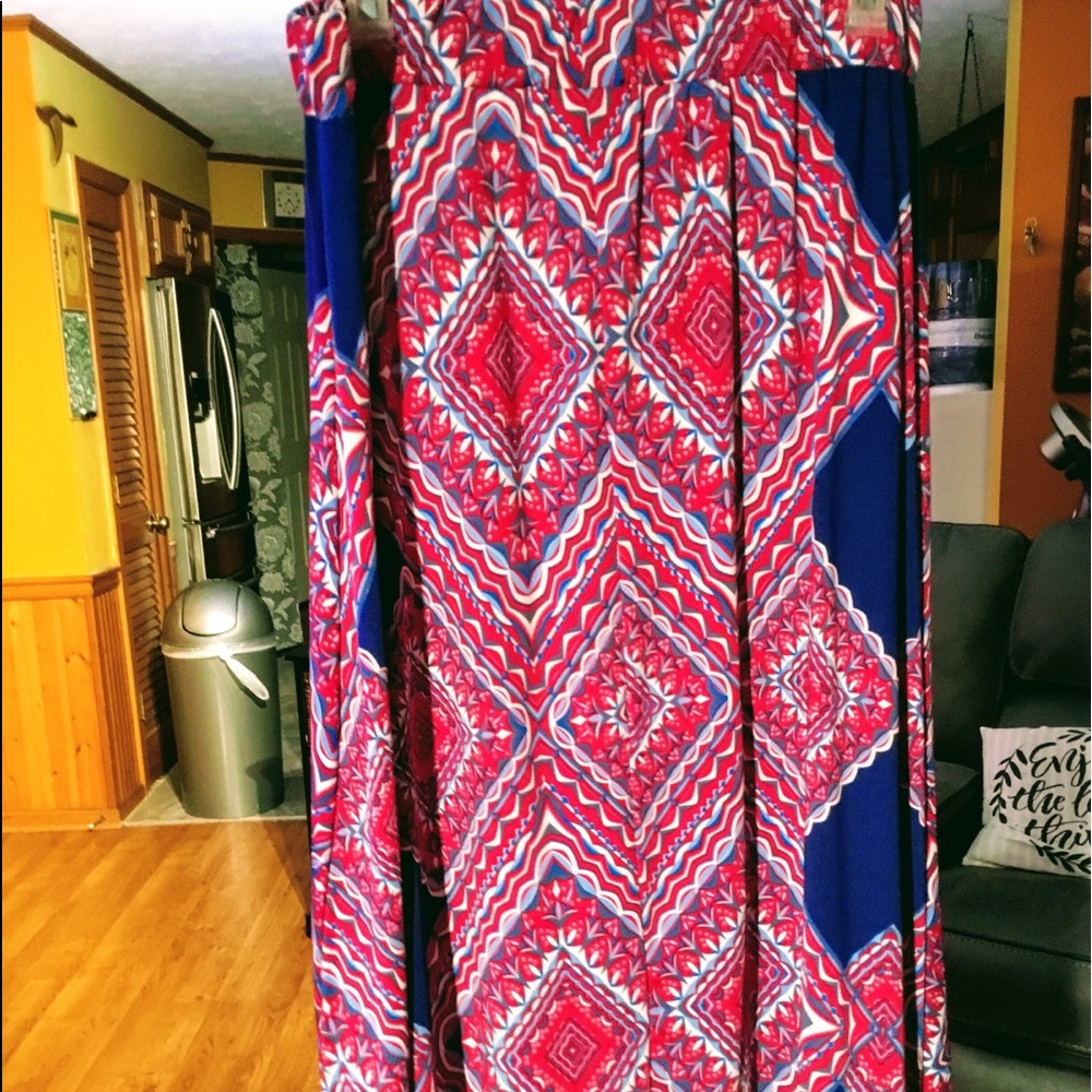 Sequined printed skirt